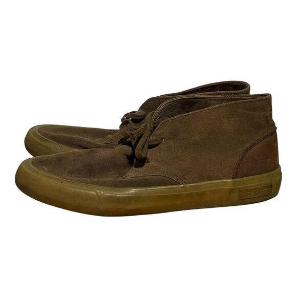 SeaVees Legend High Brown Suede Gum Sole Sneakers Men's Size 10.5 Maslan Desert - Picture 4 of 8